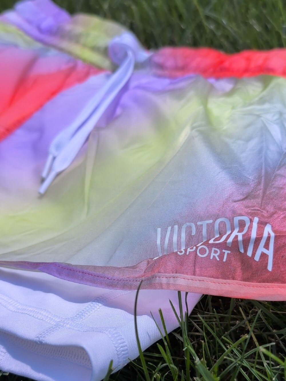 NWOT VSX Women's Neon Tie-Dye Running Shorts - Picture 4 of 11